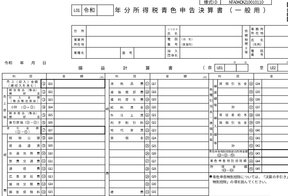副業で転売、せどりをした場合に提出する青色決算書の実物写真