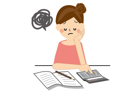 セルフバックの確定申告で悩む女性のイメージ