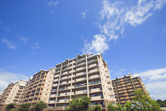 賃貸に出しているマンションのイメージ写真。