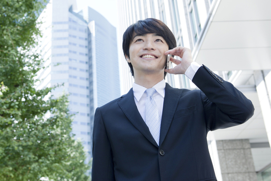 個人事業を行うサラリーマンの写真