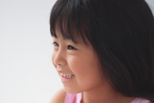 ベビーシッターをしてるときの子供の顔